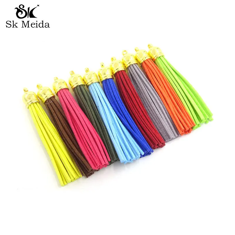 25 шт. замшевые кисточки 80 мм длинные для ожерелья сережек|suede tassel|bricolage bijouxtassel long |