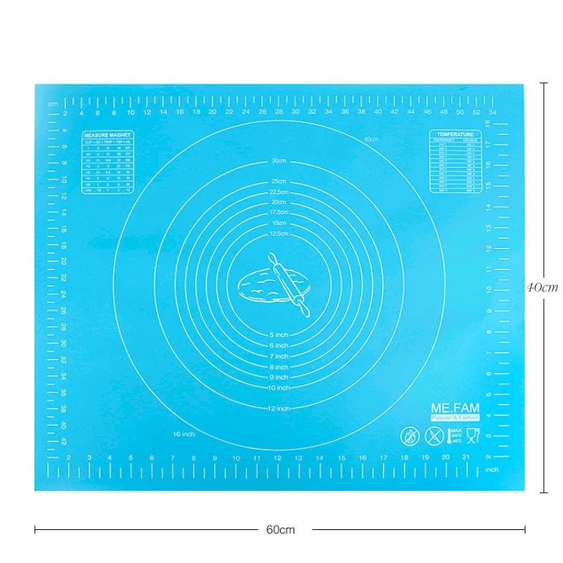 60*40 см большая Термостойкая Силиконовая накладка мягкая разделочная доска