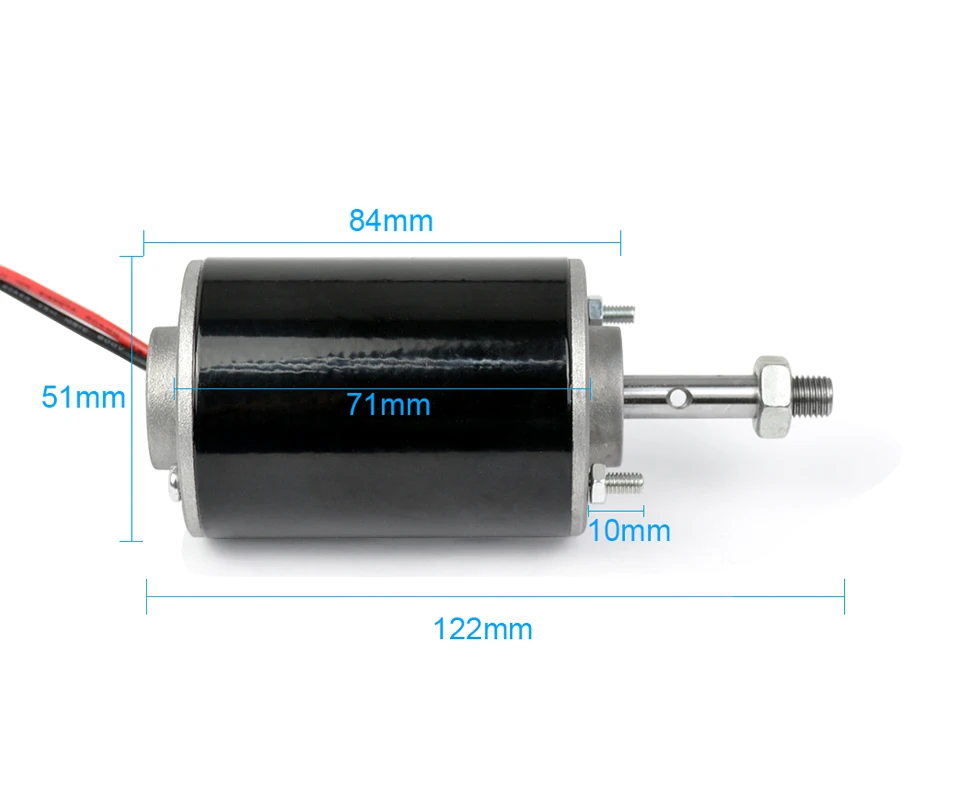 Yimaker 1 шт. двигатель постоянного тока 12 V/24 V 3500/7000rpm Высокий Скорость большим вращающим моментом Регулируемый Скорость положительный и отрицательный с постоянным магнитом, работающий от постоянного тока