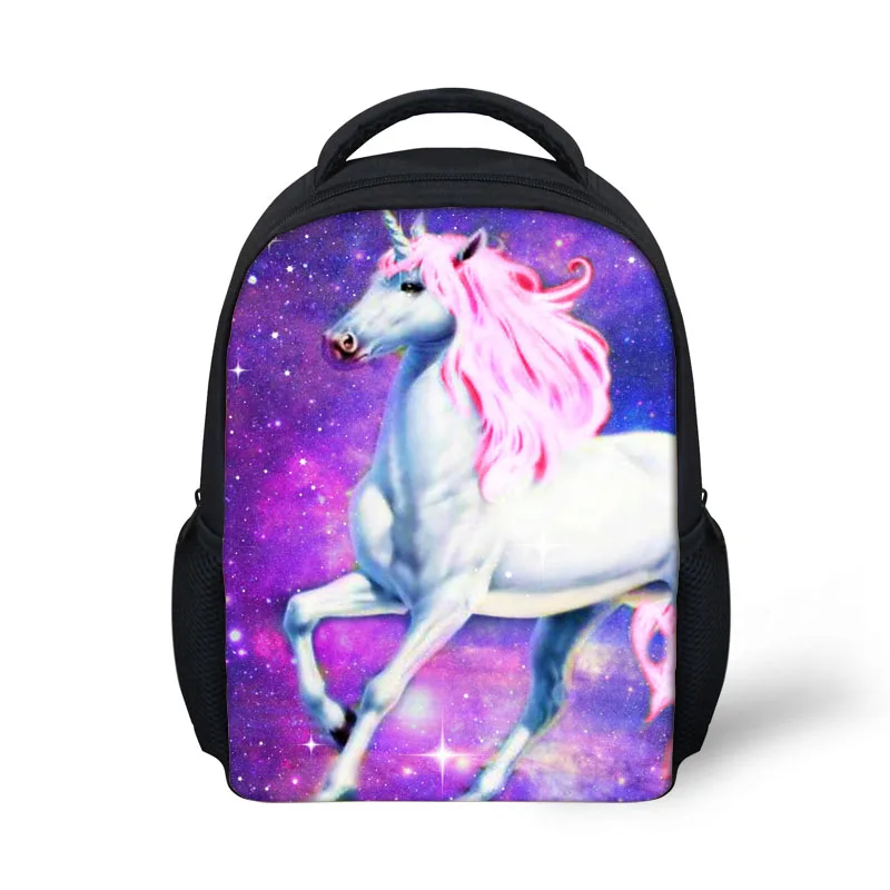 T0939F FORUDESIGNS Fancy Cartoon Horse School Bag For Girls Kids Kindergarten Schoolbag Book Bag Children Mini 12 Inch Mochila Escolar - Цвет: T0939F