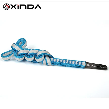 Blue-180cm Xinda Открытый скалолазание оборудование пояс для альпинизма поддержка Защитная стропа высокая прочность носимых ремни безопасности слинг - Цвет: Blue-180cm