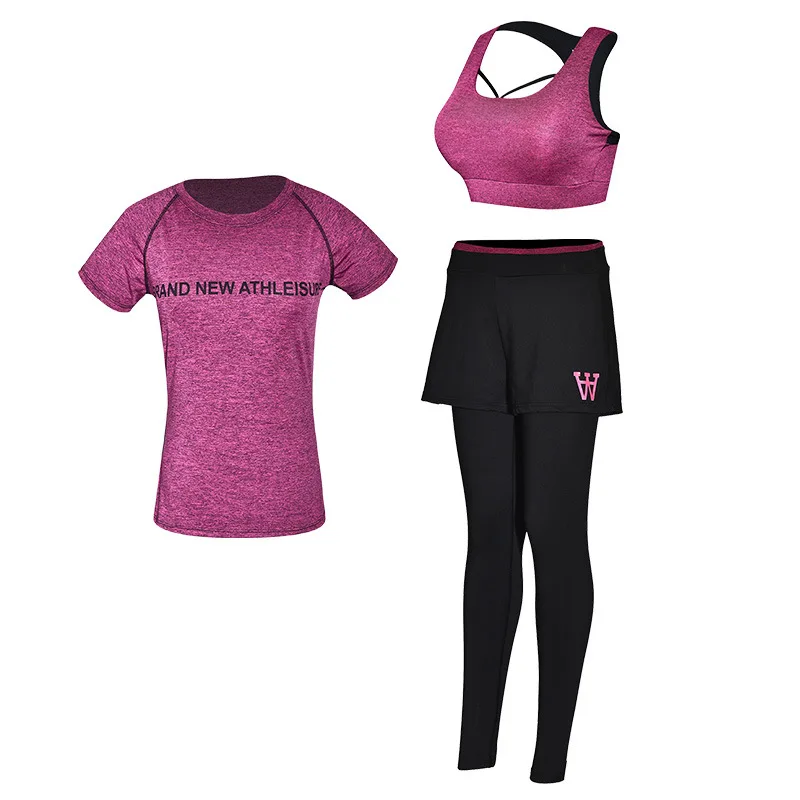 2018 plus size xxl tracksuit sport wear Compression Running Set Women Mujer 3 piece set Fitness Yoga suit | Спорт и развлечения