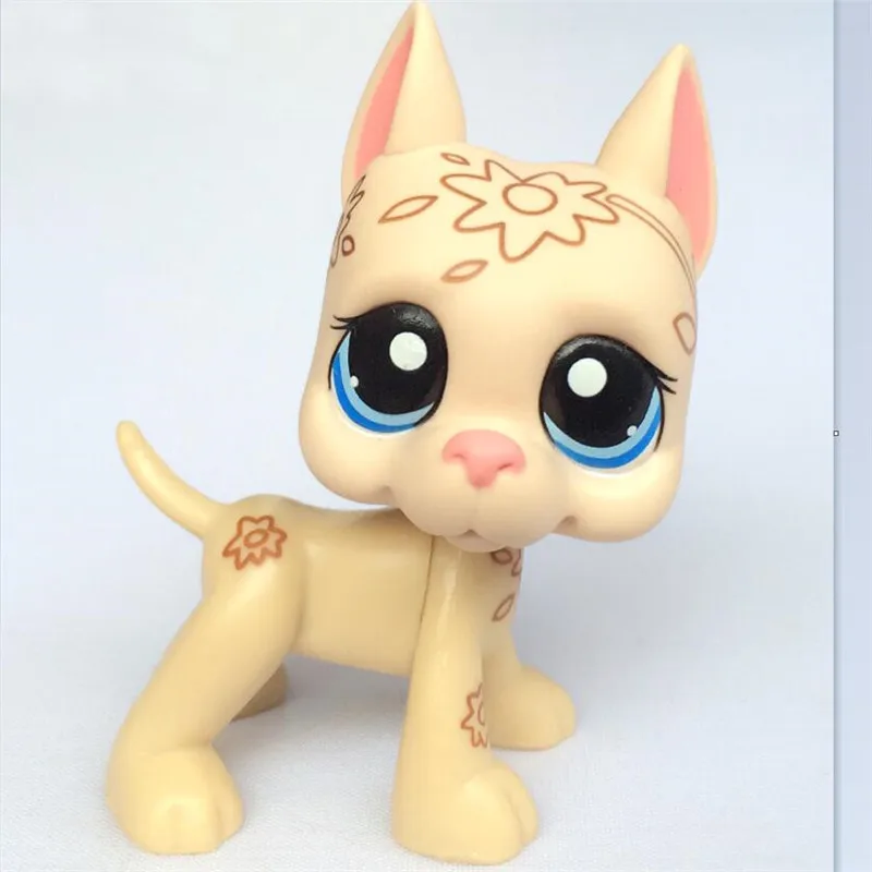 2019 LPS редкая игрушка маленький Крем Белый Большой немецкий дог желтый bule eyes