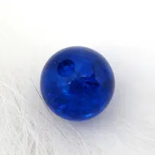DoreenBeads круглые стеклянные широкие бусины темно синего цвета