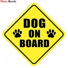 Three Ratels TZ-1716#15*15см собака в машине прикольные наклейки на авто наклейка на машину автонаклейка стикеры