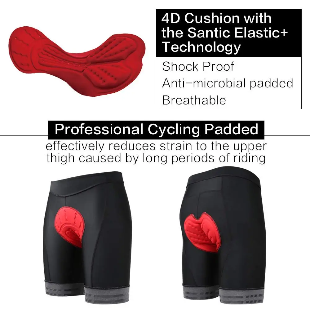 NOOYME Cycling Shorts Men's Padded Bicycle Ridings Bike Biking Cycle Wear Tights Breathable camping shorts | Спорт и развлечения