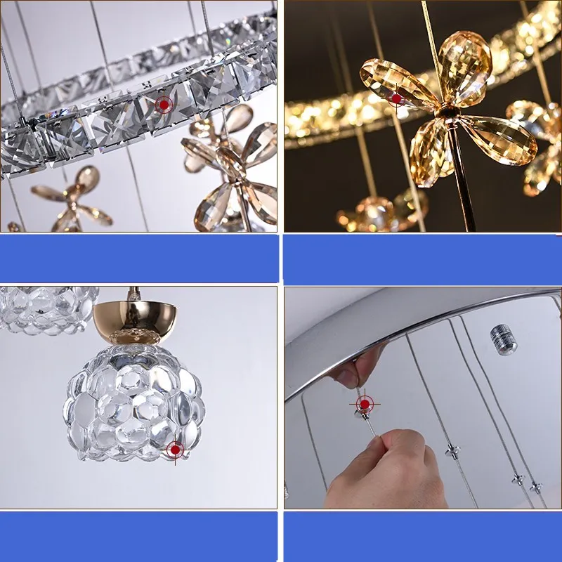 Современный светодиодный хрустальный люстра светильник ing Lustre потолочный светильник Lamparas De Techo подвесной светильник Lampen
