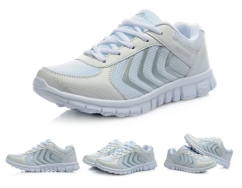 2017 Women's Sneakers Breathable Walking Sport Shoes Women Outdoor Running Female Lightweight Lace-up Woman | Спорт и