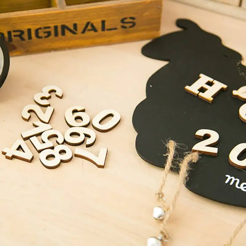 A-Z 0-9 деревянный корабль DIY Английский Письмо узоры чисел самоклеющиеся Home Decor аксессуары DIY украшения Симпатичные модные 1 pack