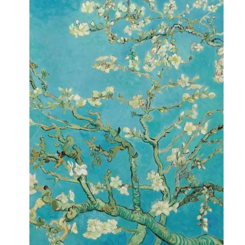 Apricot flower А3 А4 большой художественный чехол Винсента Ван Гога, акварельный твердый переплет, альбом для рисования, акварельный блокнот - Цвет: Apricot flower