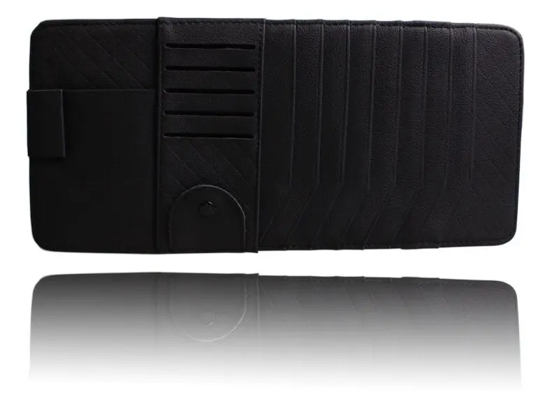 BLACK Citycarauto салона автомобильный держатель Козырьки Обложка cd карты мобильного держатели очки Дело солнцезащитные versor для всех автомобиль - Название цвета: BLACK