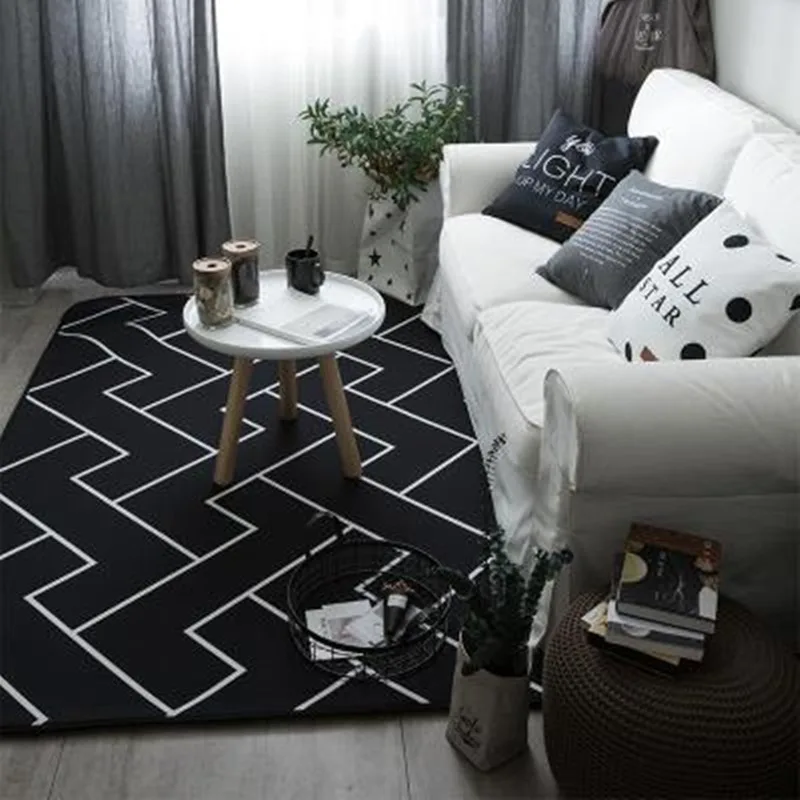 

Ins Northern European style Fashion Area rugs Living Room bedroom Mat Non-slip Floor Rug super soft Carpet Children Play mats