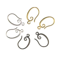 10pcs 13x19mm silver wire earrings brass french earring hook wire settings base for diy earrings ear jewelry making z1046
