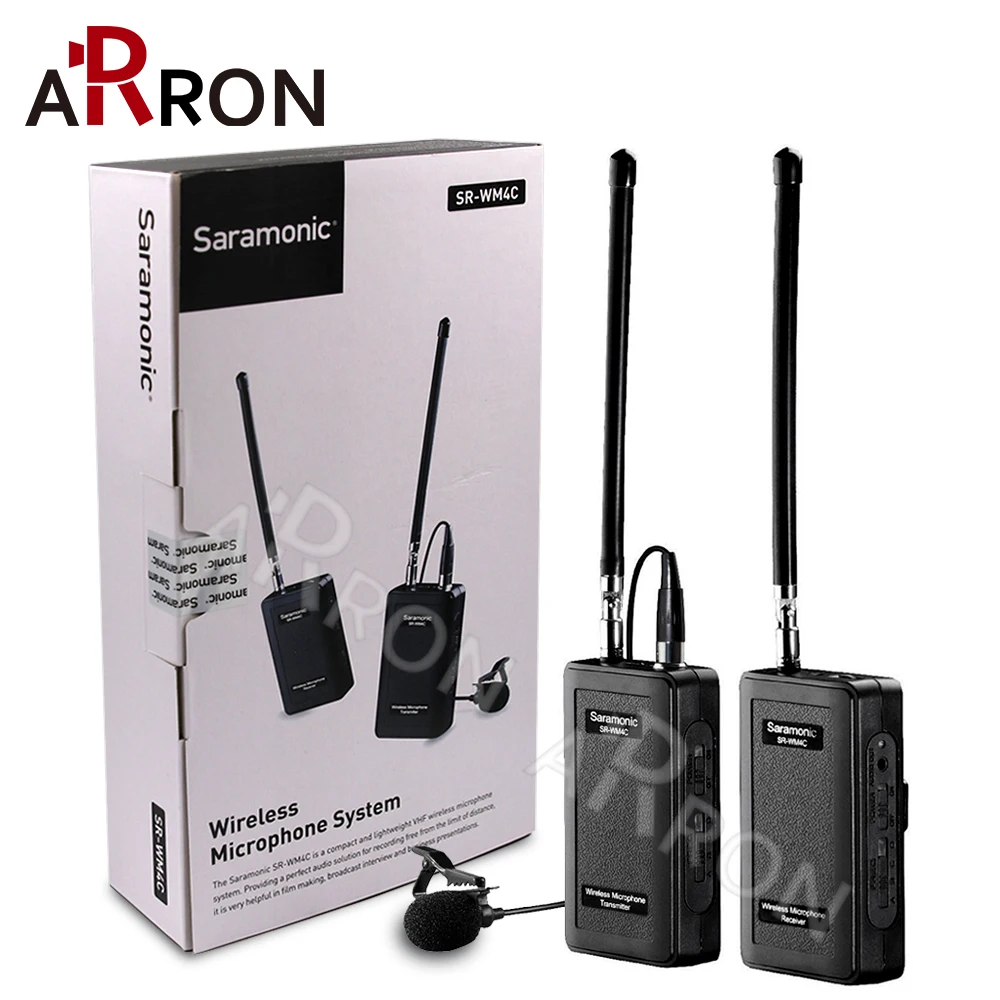 Горячие Saramonic SR WM4C Беспроводной петличный микрофон Системы для Canon 6D 600D 5D2 5D3 Nikon D800