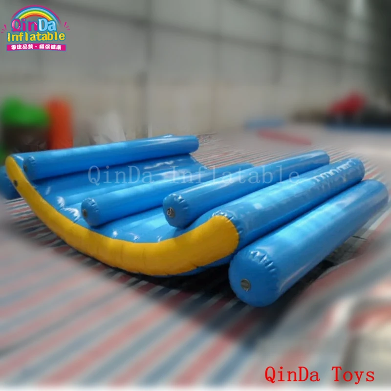 China aqua park toys inflatable floating island blue tube water moon boat with free pump | Игрушки и хобби
