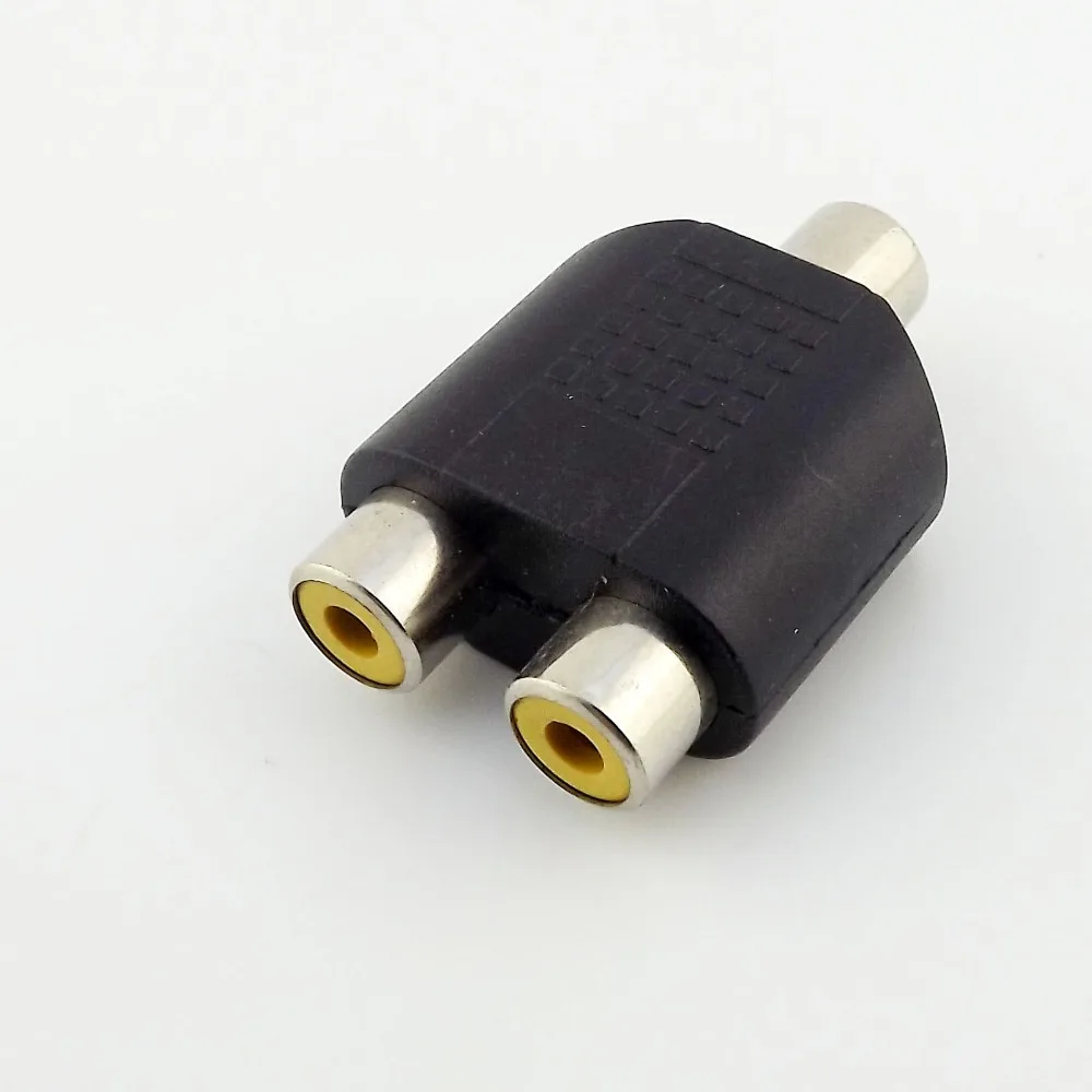 10 шт. RCA гнездовой разъем для Dual 2X Phono Female Y сплиттер аудио адаптер | Компьютеры и