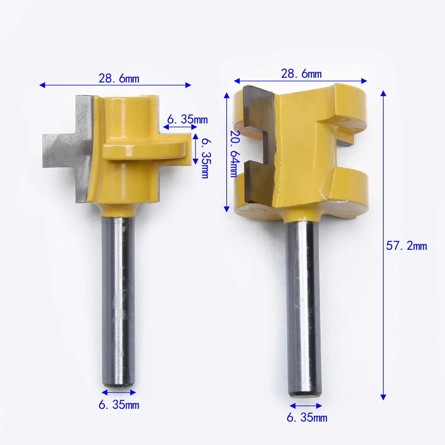 Маршрутизатор 1/4 &quotхвостовик для деревообработки инструмент долото фрезы бит Топ части набор шпунт гребень