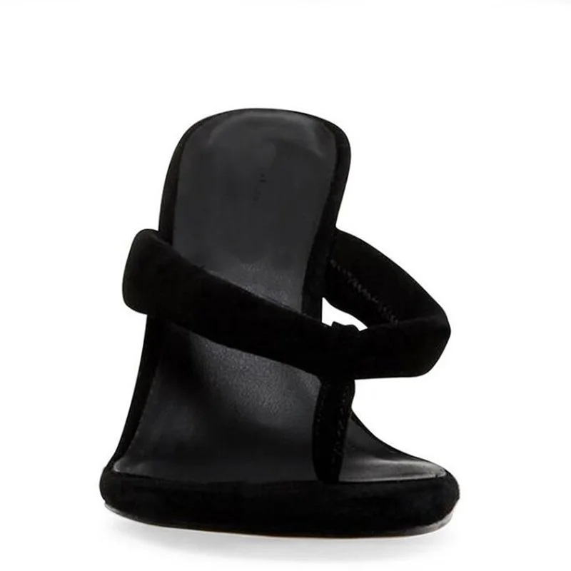 Женские вьетнамки на высоком каблуке черные белые пляжная обувь большие размеры