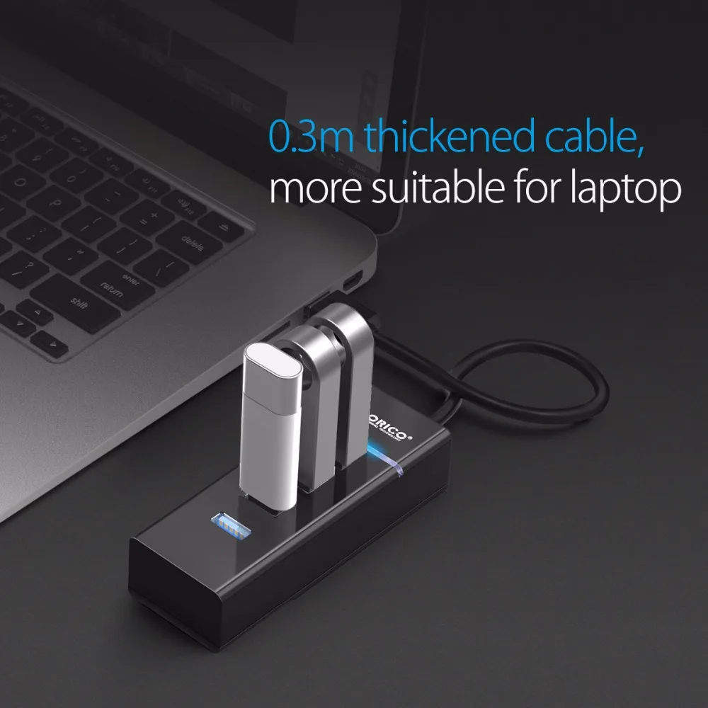 ORICO 4 портовый usb хаб USB3.0 и USB2.0 для ноутбука MacBook планшета компьютера OTG