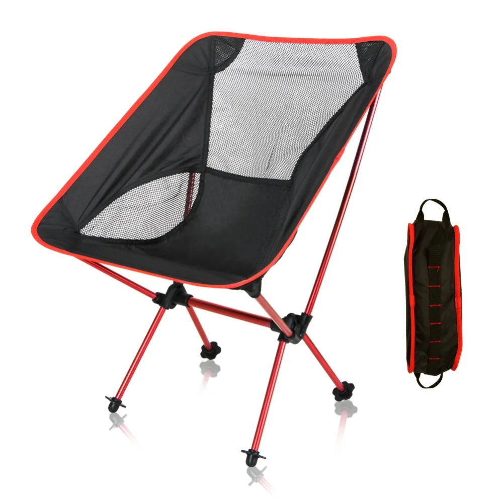 

Portable Compact Lightweight Outdoor Chair with Bag Ultralight Folding Camp Chairs for Travel Beach Hiking Fishing Backpacking