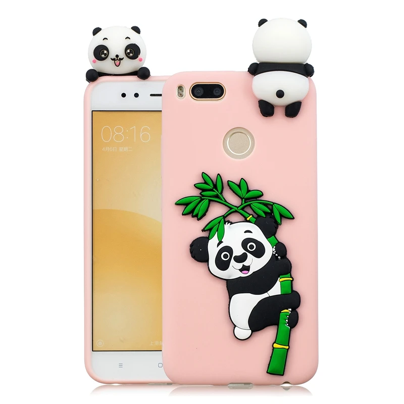 Pink Panda Xiaomi mi A1 чехол mi 5x чехол милый 3D единорог панда патч силиконовый чехол для телефона на Funda Xiaomi mi a1 Xio mi Чехол женский корейский - Цвет: Pink Panda