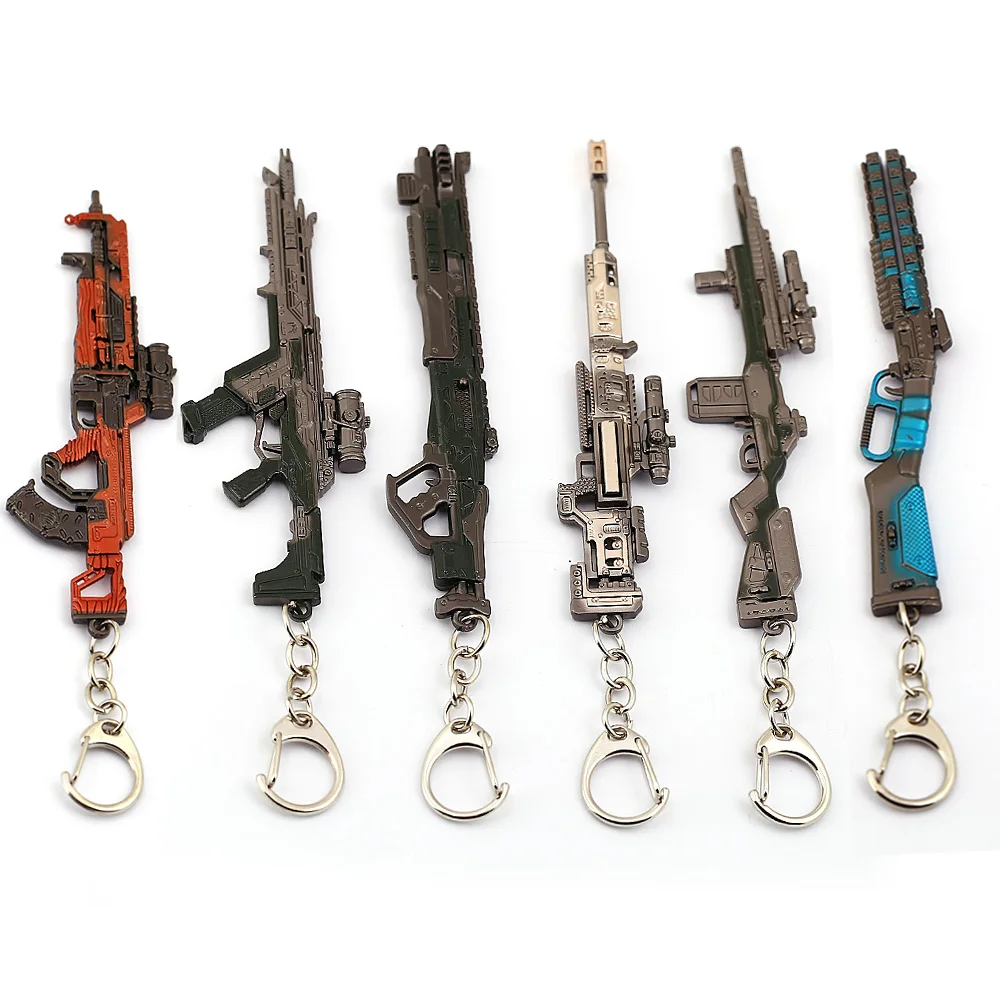 Игра Apex Legends, брелок для ключей с пистолетом, для мужчин, металлическая модель оружия, брелок для ключей, для автомобиля, для женщин, косплей, ювелирное изделие, llaveros hombre, Новинка