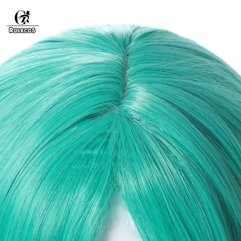ROLECOS Phosphophyllite Косплей головные уборы синтетические волосы Land of the Lustrous Аниме Косплей головные уборы зеленый короткий 30 см/11,8 дюйма