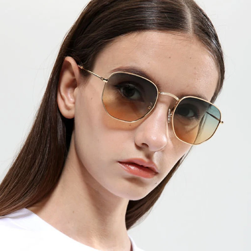 Фото Модные роскошные женские круглые солнцезащитные очки с бриллиантами 3547 Мужские Женские градиентные линзы