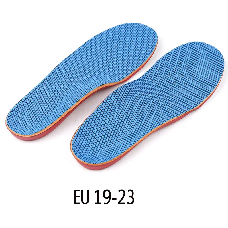 USHINE EU19-35 синий Sprot арки Поддержка спортивные дети X ноги стельки дети Стельки ортопедические детские стельки для кроссовок - Цвет: Синий