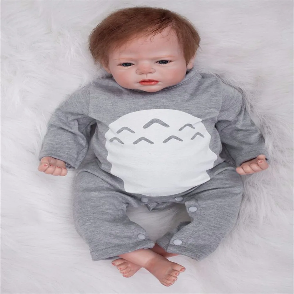 SanyDoll 22 дюйма 55 см силиконовые куклы для новорожденных Реалистичная кукла модная