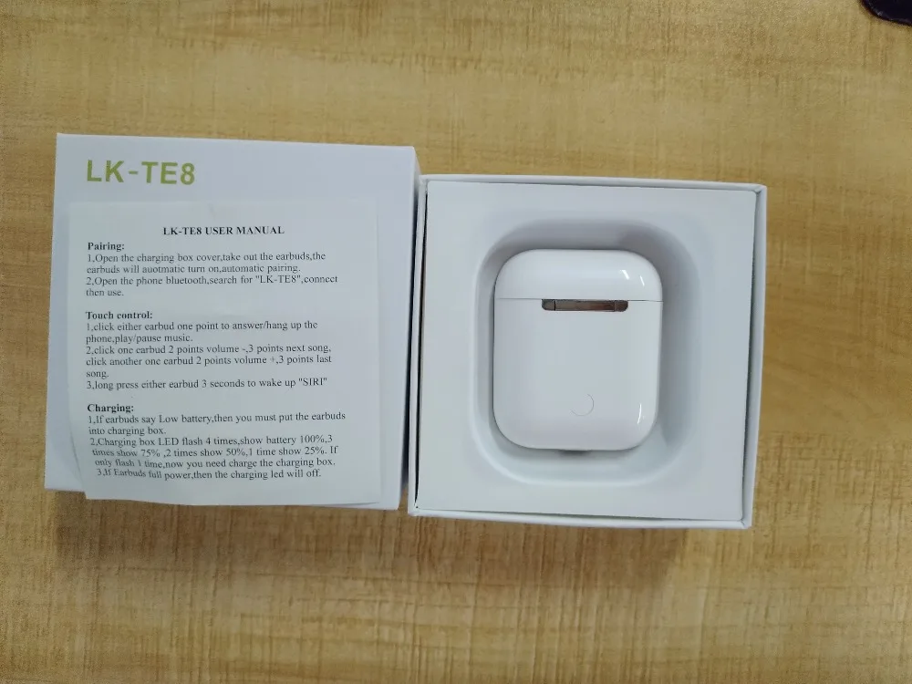 LK TE8 TWS сенсорные беспроводные гарнитуры Bluetooth умные наушники Беспроводная