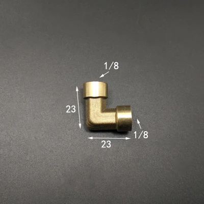 Латунный соединитель для труб муфта воды и топлива 1/8 &quotBSP Female x 1/8&quot BSP Thread 90