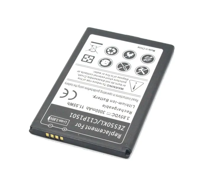 Сменный аккумулятор 3000 мАч C11P1501 + универсальное зарядное устройство для Asus Zenfone 2