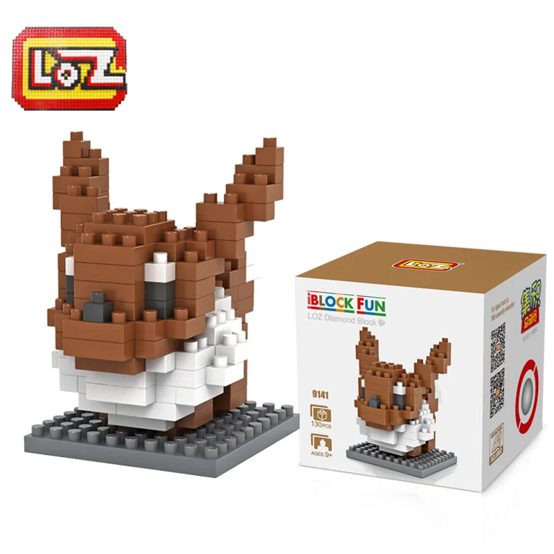 LOZ Diamant Blocs рисунок Забавный Briques Jouets Pour Enfants Mignon Animal Renard Poupees Batiment De Noel Cadeaux Micro 9141|jouets
