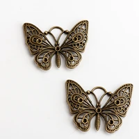 butterfly diy alloy pendant wholesale costume jewelery charms jewelry findings components for jewelry making jy201