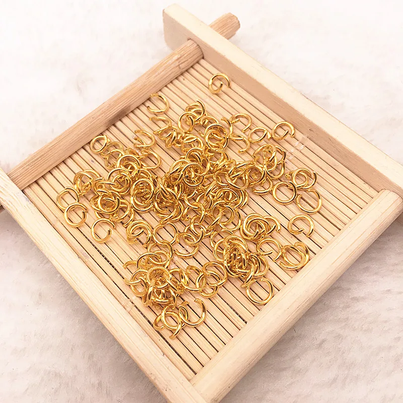 Новые прыгающие кольца 5 мм 300 шт. стальные Кольца Открытые соединители для