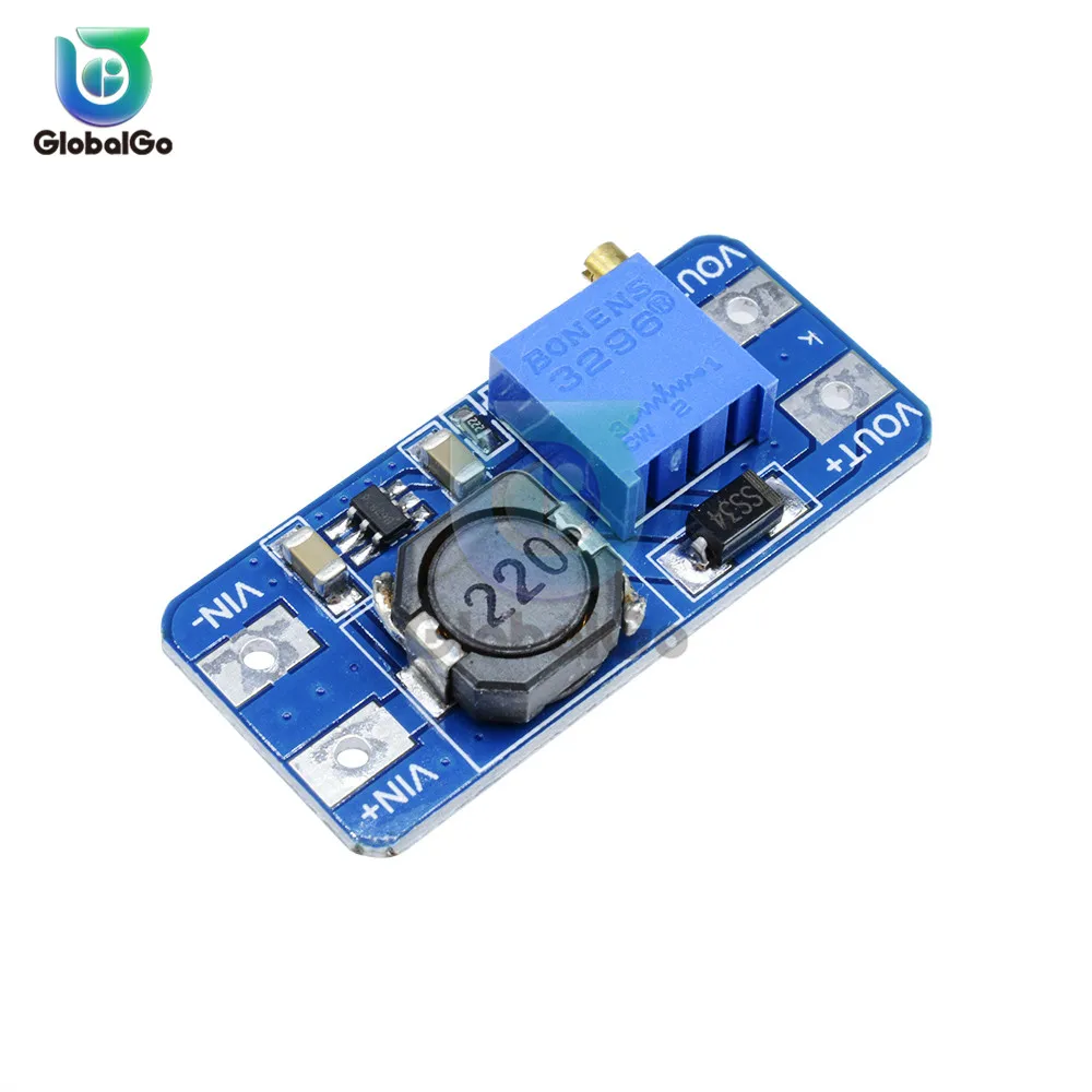MT3608 dc-dc повышающий преобразователь усилитель питания модуль Boost повышающая плата Макс выход 28 V 2A для Arduino