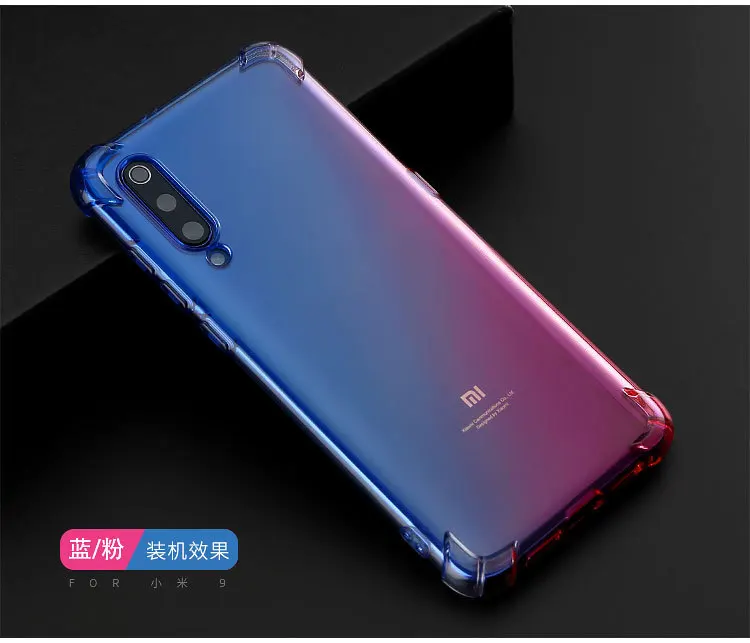Постепенно обесцвечивающийся чехол для телефона Xiaomi Redmi 7 6 GO Note Pro Mi 9 SE 8 A2 Lite