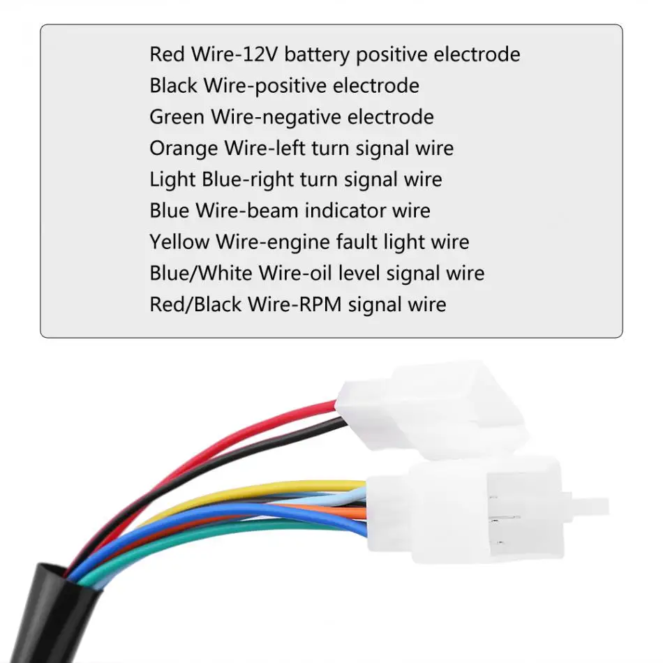 Мотоциклетные инструменты ЖК спидометр одометр Тахометр для Yamaha BMS125 7 цветов