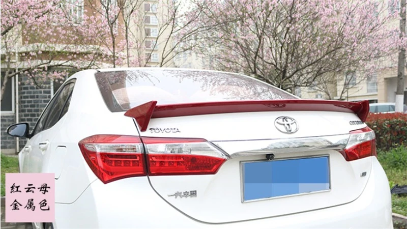 Спойлер для TOYOTA Corolla 2014 2015 2016 2017 2018 2019 Спойлеры крыла высокое качество ABS