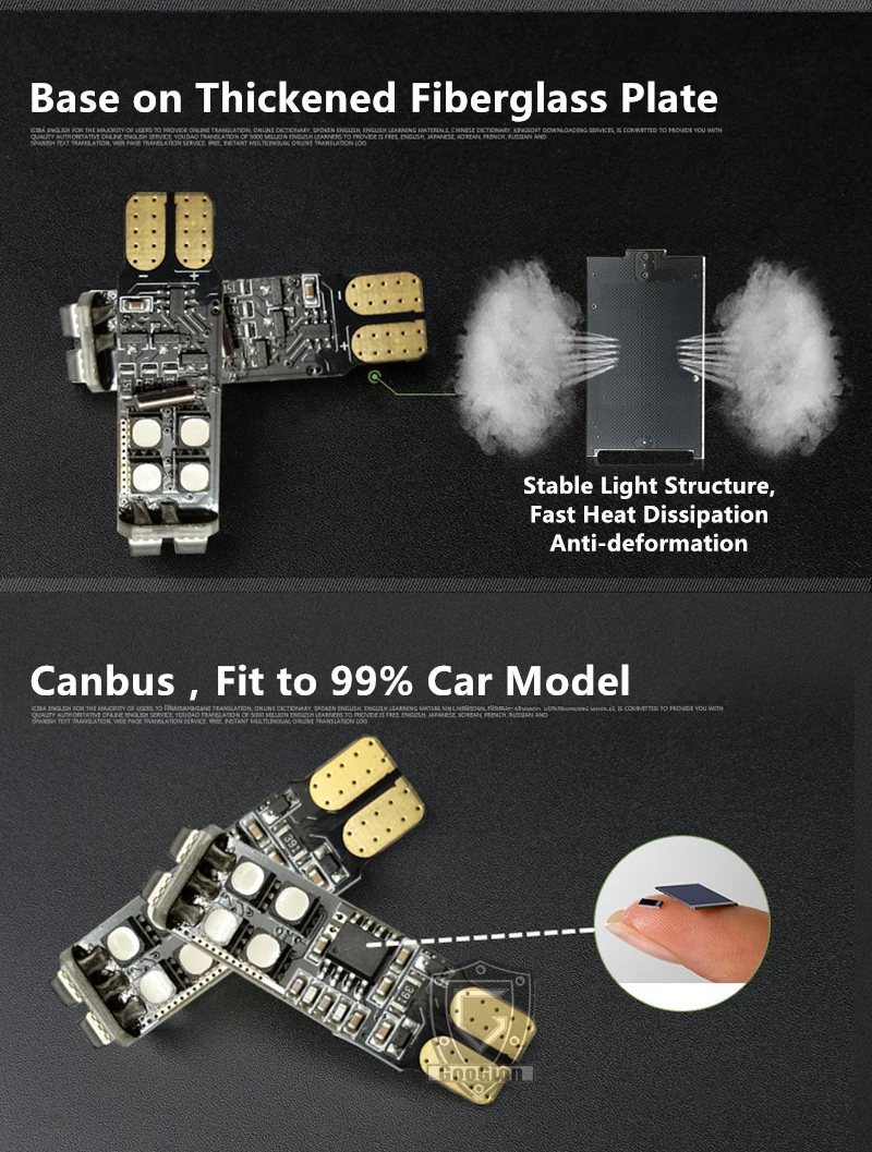 GOOGION W5W T10 светодиодный Canbus RGB T10 Янтарный T10 пульт дистанционного управления RF габаритный фонарь светодиодный источник внутреннего освещения автомобиля Стайлинг автомобиля