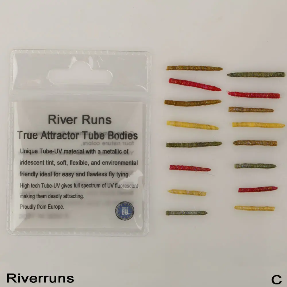 Riverruns реалистичные мух 16 шт./пакет УФ аттрактор полая труба 4 цвета 2 Размеры|uv fly|fly