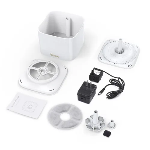 US Plug With Filter 2L автоматическая кормушка для питомца для кошек и собак морская свинья диспенсер для воды электрическая чаша для воды с фильтром 12 В насос фонтан для воды для собак - Цвет: US Plug With Filter