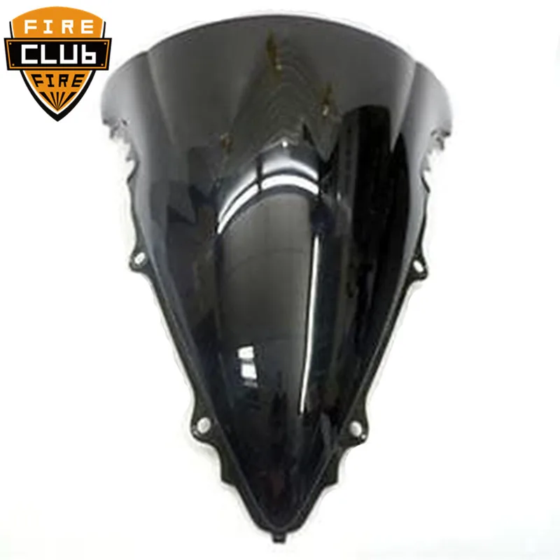 

Ветровое стекло для Yamaha R6 2003 2004 2005, черное, двойное пузырьковое стекло для Yamaha R6 03-05