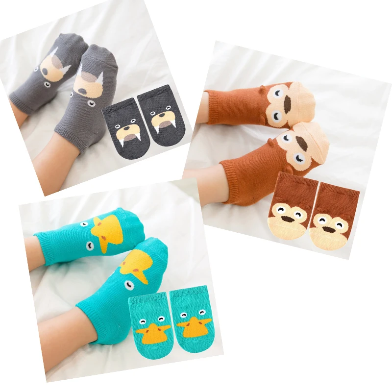 2019 Spring/Autumn Winter Baby Cotton Socks Boys Girls Newborn Infant Toddler Asymmetry Anti-slip Floor Wear Quality | Детская одежда и