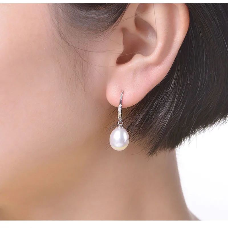 Серьги [NYMPH] жемчужные ювелирные изделия из натурального пресноводного жемчуга