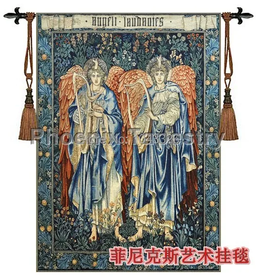 120*85 см Angel play the zither модный домашний хлопковый текстиль Декоративная Ткань