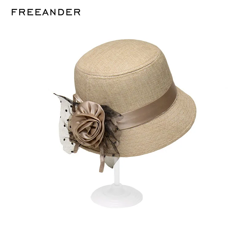 Панама Freeander женская с широкими полями модная однотонная пляжная шляпа для
