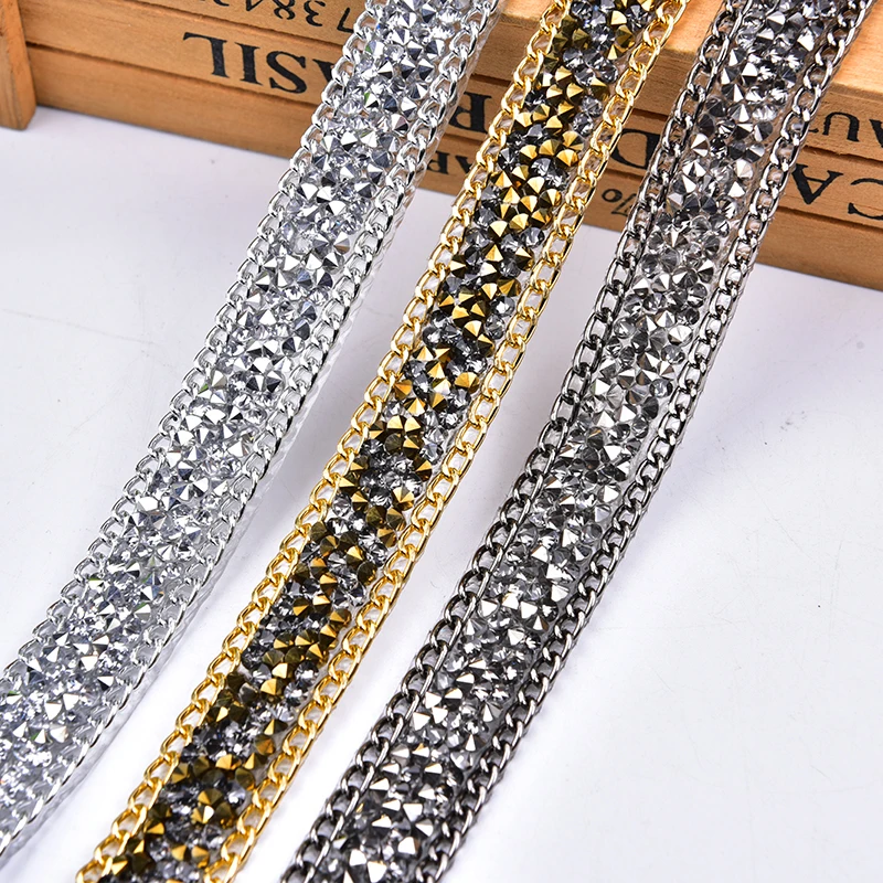 Высокое качество отделка из горного хрусталя 2 ярда/партия с кристаллами