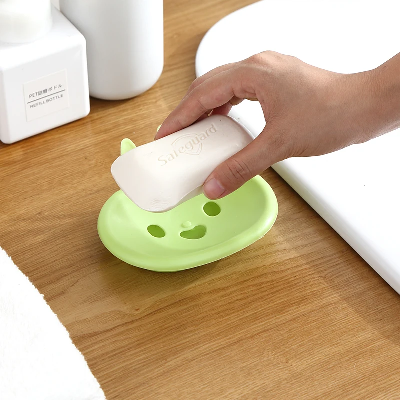 Портативный мыльница Ванная Продукты Кролик Стиль двухслойная конструкция